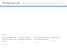Tablet Screenshot of byrneslab.net